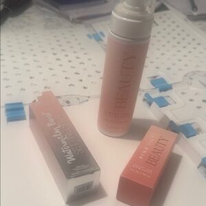 Pink Lily Beauty Setting Spray and Primer Set - Pink and Silver